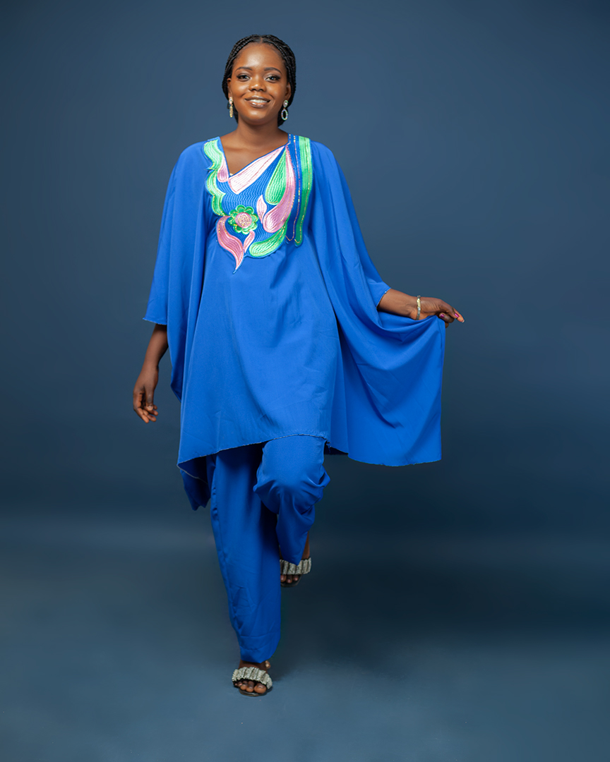Boubou Complet Bleu